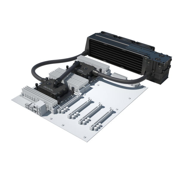 SVK Alphacool ES Pro 2U - 3 x 80 / 2x XPX Pro 1U / Reservoir 2U - DDC310