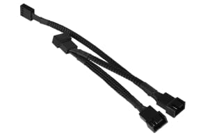 LK Phobya 4Pin PWM auf 3x 4Pin PWM Verlängerung - Schwarz 40cm