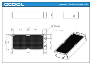 RAD Alphacool NexXxoS UT60 Full Copper 280mm Radiator