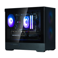 GHE Zalman P30 Air micro-ATX Gehäuse Tempered Glass side mesh front - Schwarz