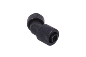 ANS 11/8mm (8x1,5mm) Anschraubtülle 45° drehbar G1/4 - gerändelt - black matt