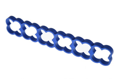 KAB Alphacool Eiskamm Alu X24 - 4mm blue - 2 Stück PHT EOL