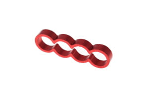 KAB Alphacool Eiskamm Alu X4 Flat - 4mm red - 4 Stück EOL