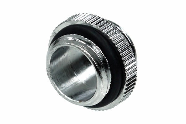 ANF Alphacool HF Doppelnippel G1/4 AG auf G1/4 AG mit O-Ring - Chrome PHT EOL