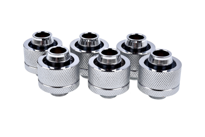 ANS Alphacool Eiszapfen 19/13mm Anschraubtülle G1/4 - Chrome Sixpack PHT EOL