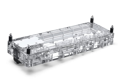 AGB Alphacool Core Distro Plate 360 Links D5/DDC V.2 mit D5 Apex Pumpe