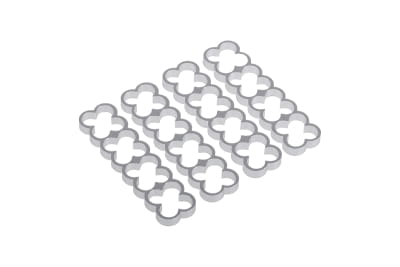 KAB Alphacool Eiskamm Alu X16 - 4mm silver - 4 Stück PHT EOL
