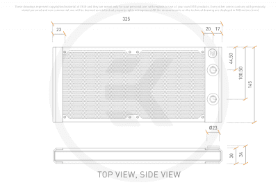 RAD EK Water Blocks EK-Quantum Surface S280 - Black