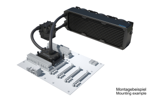 SVK Alphacool ES Pro 4U - 3 x 120 UT / XPX Pro 1U / Reservoir 2U - DDC310