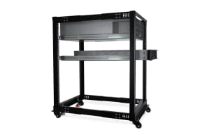 GHE Alphacool ES 19" Open Frame Serverrack 18HE Verstellbare Tiefe