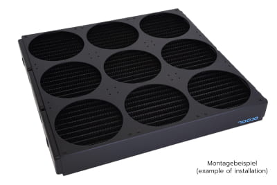 RAB Alphacool Nova 1080 Lüfterblende 9x120mm - Black