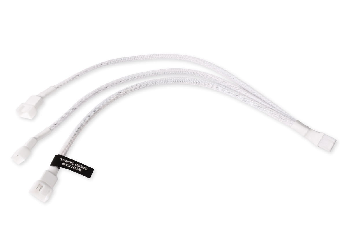 Alphacool Y-Splitter 4-Pin auf 3x 4-Pin PWM 30cm weiß