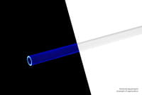 S13 Alphacool HardTube 13/10mm Acryl (PMMA) Klar UV-Blau 40cm EOL
