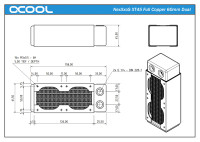 RAD Alphacool NexXxoS XT45 Full Copper 60mm Dual Radiator