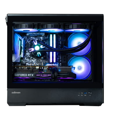 GHE Zalman P30 V2 micro-ATX Gehäuse Tempered Glass Panoramic View - Schwarz