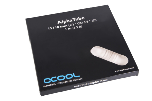 S13 Alphacool Schlauch AlphaTube HF 13/10 (3/8"ID) - Ultra Clear 1m (3,3ft) Retailbox 100cm