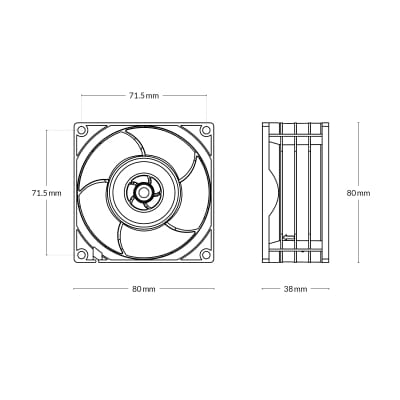 L80 Arctic S8038-7K (80x80x38 mm Lüfter)