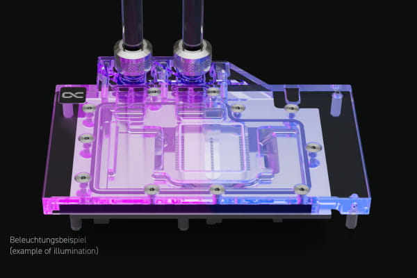 WAK B-Ware Alphacool Eisblock Aurora Acryl RTX 4070TI Reference mit Backplate