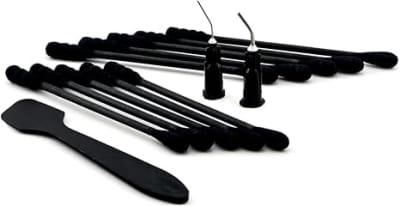 WÄM THERMAL HERO Kit of SWABS 10pcs black + TIPS 2pcs black + Spatula (black) 1pcs