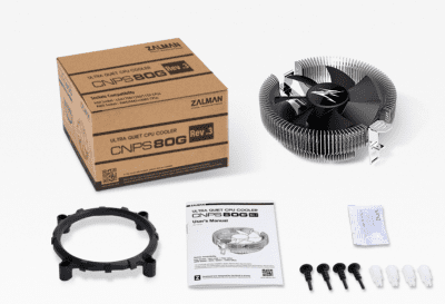 LUC Zalman CNPS80G Rev.3 Low-Profile CPU Kühler - Schwarz