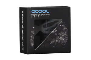 ANK Alphacool Eiszapfen Schnellverschluss Kupplung Schott G1/4 IG - Deep Black