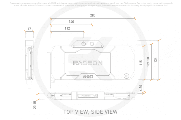 WAK EK Water Blocks EK-Quantum Vector2 RX 7900 XTX D-RGB - AMD Radeon Edition
