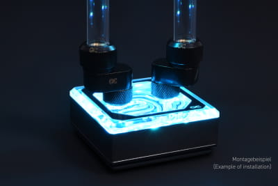 B-Ware Alphacool Eiszapfen 8mm Versatzstück drehbar G1/4 AG auf G1/4 IG - chrome