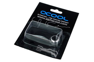 ANF Alphacool HF Doppelnippel G1/4 AG auf G1/4 AG mit O-Ring - Chrome PHT EOL