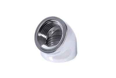 ANF Alphacool Eiszapfen L-Verbinder 45° G1/4 IG auf G1/4 IG - chrome PHT EOL