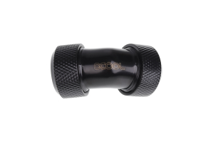 ANS Alphacool Eiszapfen 13mm HardTube Anschraubtülle 45° L-Verbinder - Deep Black