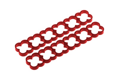 KAB Alphacool Eiskamm Alu X24 - 4mm red - 2 Stück PHT EOL