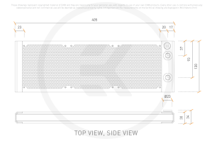 RAD EK Water Blocks EK-Quantum Surface S360 - Schwarz