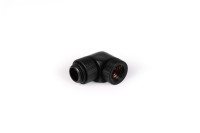 17057 Alphacool HF Winkeladapter 90° G1/4 Aussengewinde auf G1/4 Innengewinde drehbar - Deep Black
