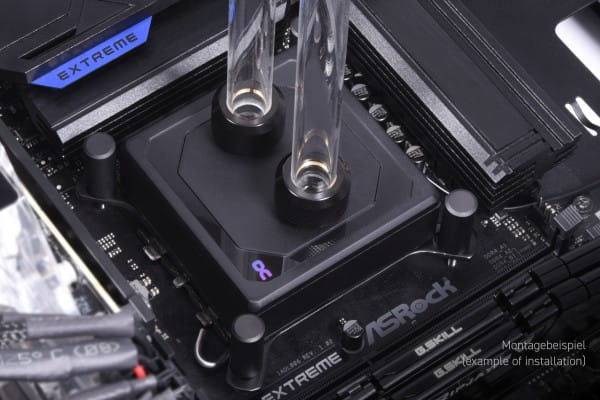 WAC Alphacool Eisblock XPX Aurora Edge - Full Brass Black Digital RGB PHT EOL