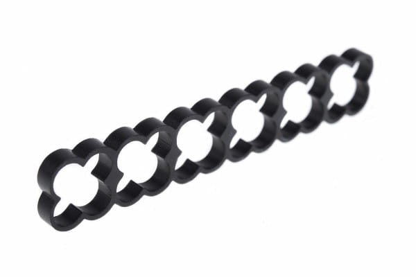 KAB Alphacool Eiskamm Alu X24 - 4mm black - 2 Stück PHT EOL