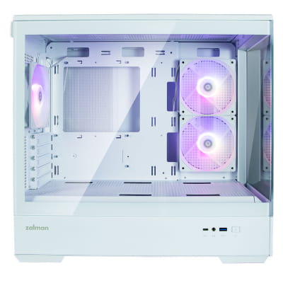 GHE Zalman P30 V2 micro-ATX Gehäuse Tempered Glass Panoramic View - Weiß