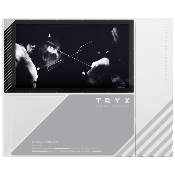 TRYX TURRIS 620 CPU-Luftkühler, Dual-Tower, mit 5-Zoll-Display - 120mm, weiß