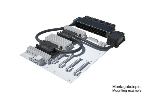 SVK Alphacool ES Pro 1U - 5 x 40 / 2x XPX Pro 1U / Reservoir 1U - DDC310
