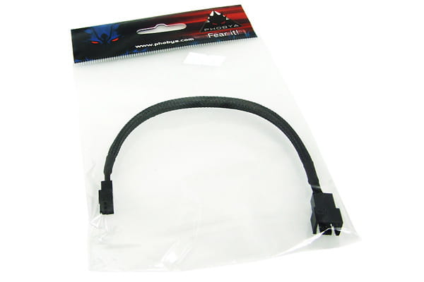 LK Phobya Adapter 3Pin (12V) auf 3Pin (7V) - Schwarz 20cm