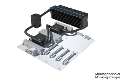 SVK Alphacool ES 2U - 3 x 80 / 2x Eisbaer LT / Eisstation 80 DC-LT 3600rpm SVK Alphacool ES 2U - 3 x 80 / 2x Eisbaer LT / Eisstation 80 DC-LT 3600rpm