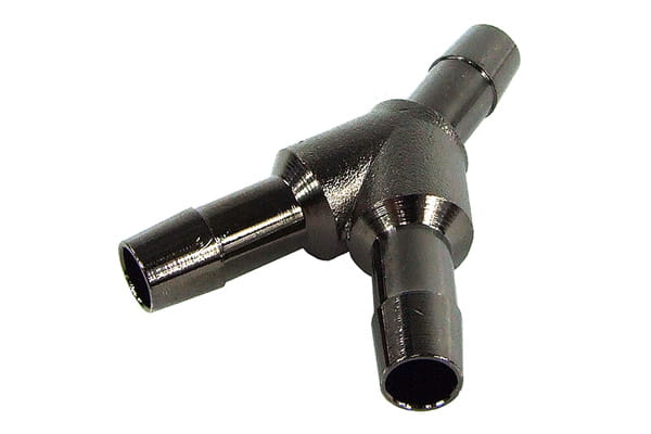 8mm (10/8mm) Y Schlauchverbinder - Messing - black nickel