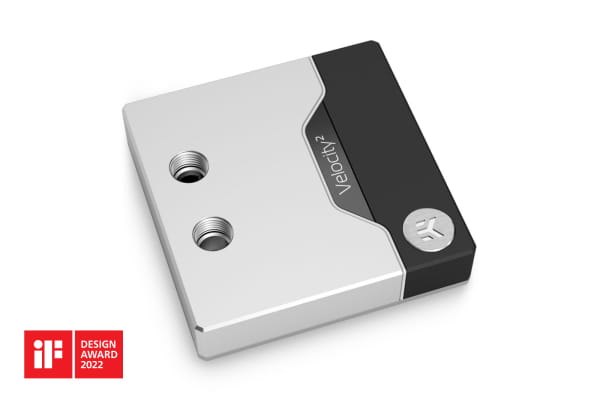 WAC EK Water Blocks EK-Quantum Velocity2 D-RGB - 1200 Nickel + Satin Titanium