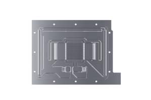 WAK Alphacool Eisblock Aurora Acryl RTX 4080 Strix mit Backplate PHT EOL