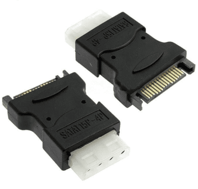 ZK Phobya Sata male to 4-Pin Molex Adapter