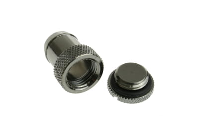 ANS Bitspower Fitting G1/4 Zoll auf ID 13mm Verschlussstopfen - Shiny Black EOL