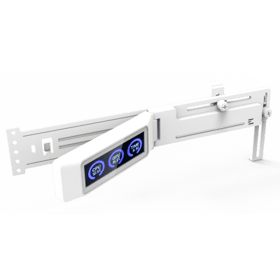 Zalman ZM-VS3 DS CPU Halterung mit Display - Weiss