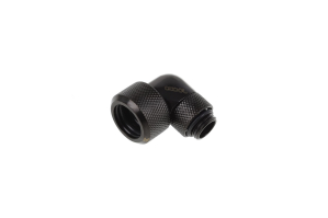 ANS Alphacool Eiszapfen 16mm HardTube Anschraubtülle 90° drehbar G1/4 - Deep Black