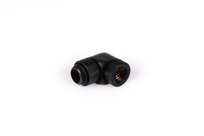 ANF Alphacool HF Winkeladapter 90° drehbar G1/4 AG auf G1/4 IG - Deep Black PHT EOL