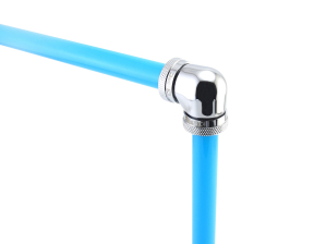 ANS XSPC 14mm HardTube Anschraubtülle 90° L-Verbinder - Chrom