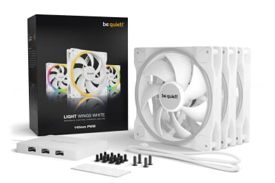 L14 be quiet! Light Wings White | 140mm PWM Triple Pack